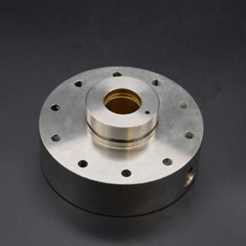 Brass component with nickel coating for materials testing